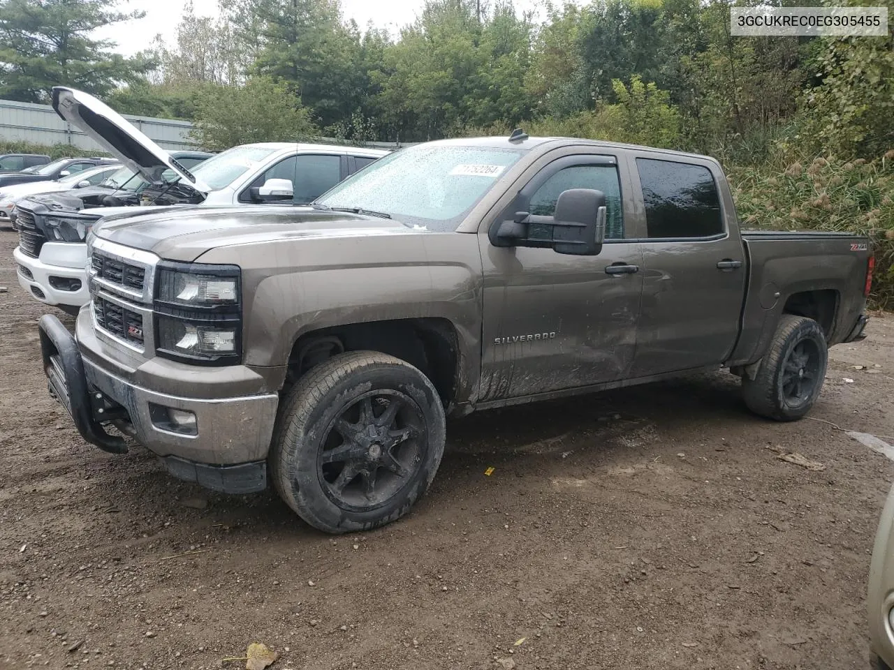 2014 Chevrolet Silverado K1500 Lt VIN: 3GCUKREC0EG305455 Lot: 71752264