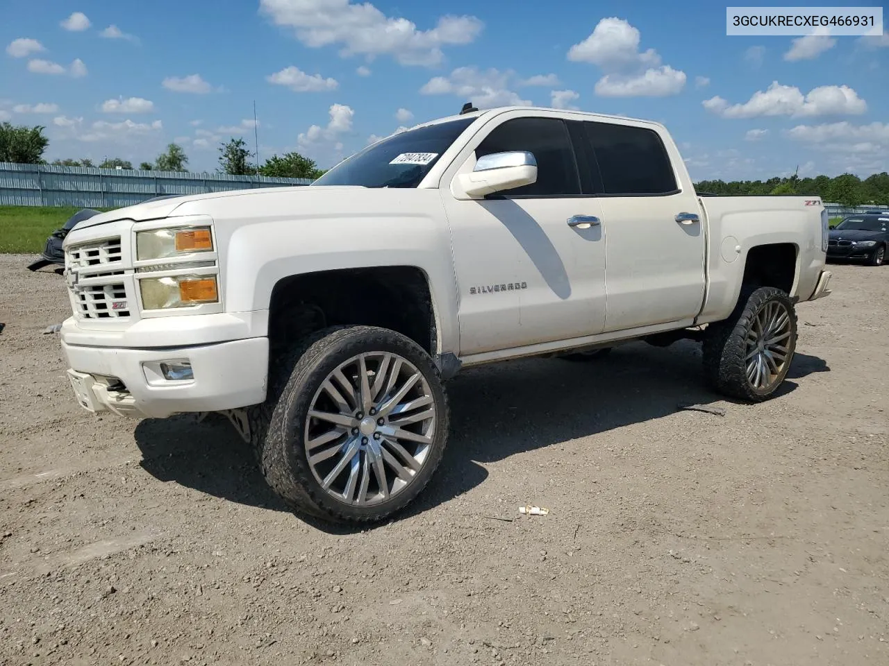 2014 Chevrolet Silverado K1500 Lt VIN: 3GCUKRECXEG466931 Lot: 72047834