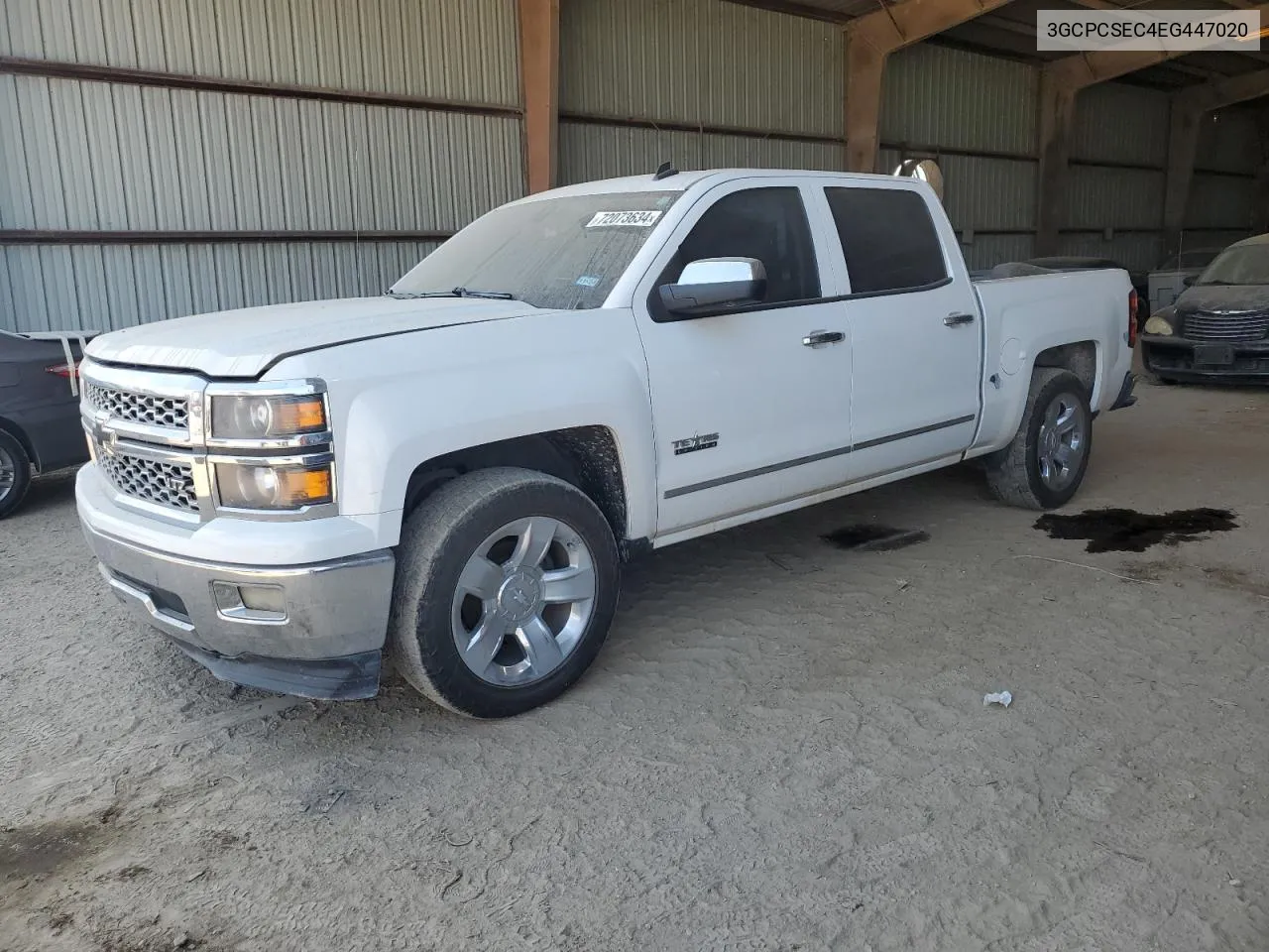 2014 Chevrolet Silverado C1500 Ltz VIN: 3GCPCSEC4EG447020 Lot: 72073634