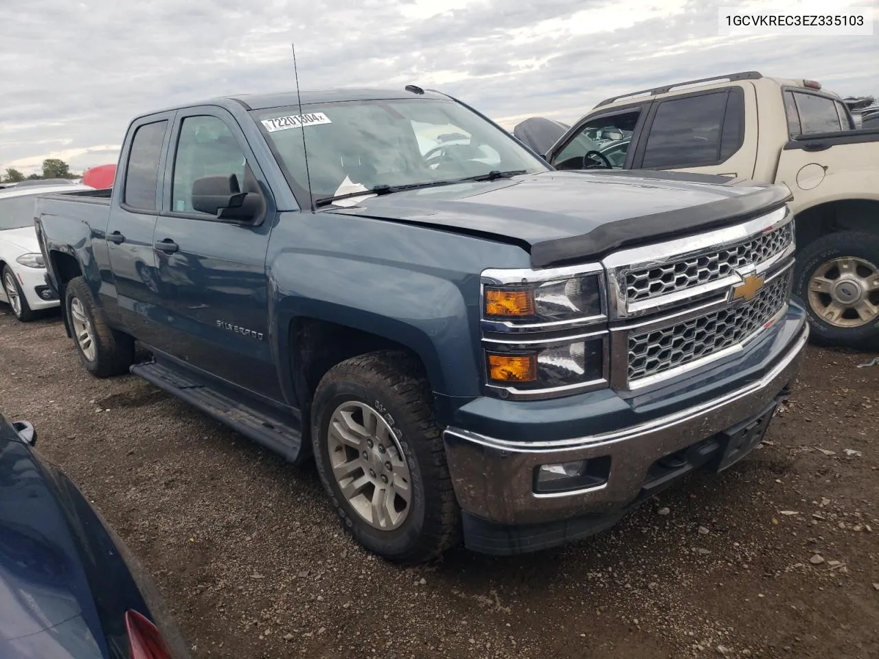 2014 Chevrolet Silverado K1500 Lt VIN: 1GCVKREC3EZ335103 Lot: 72201304