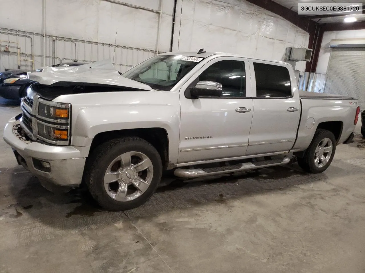 2014 Chevrolet Silverado K1500 Ltz VIN: 3GCUKSEC0EG381720 Lot: 72221644