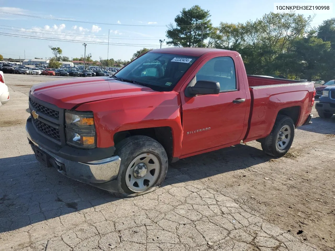 2014 Chevrolet Silverado K1500 VIN: 1GCNKPEH3EZ190998 Lot: 72232424