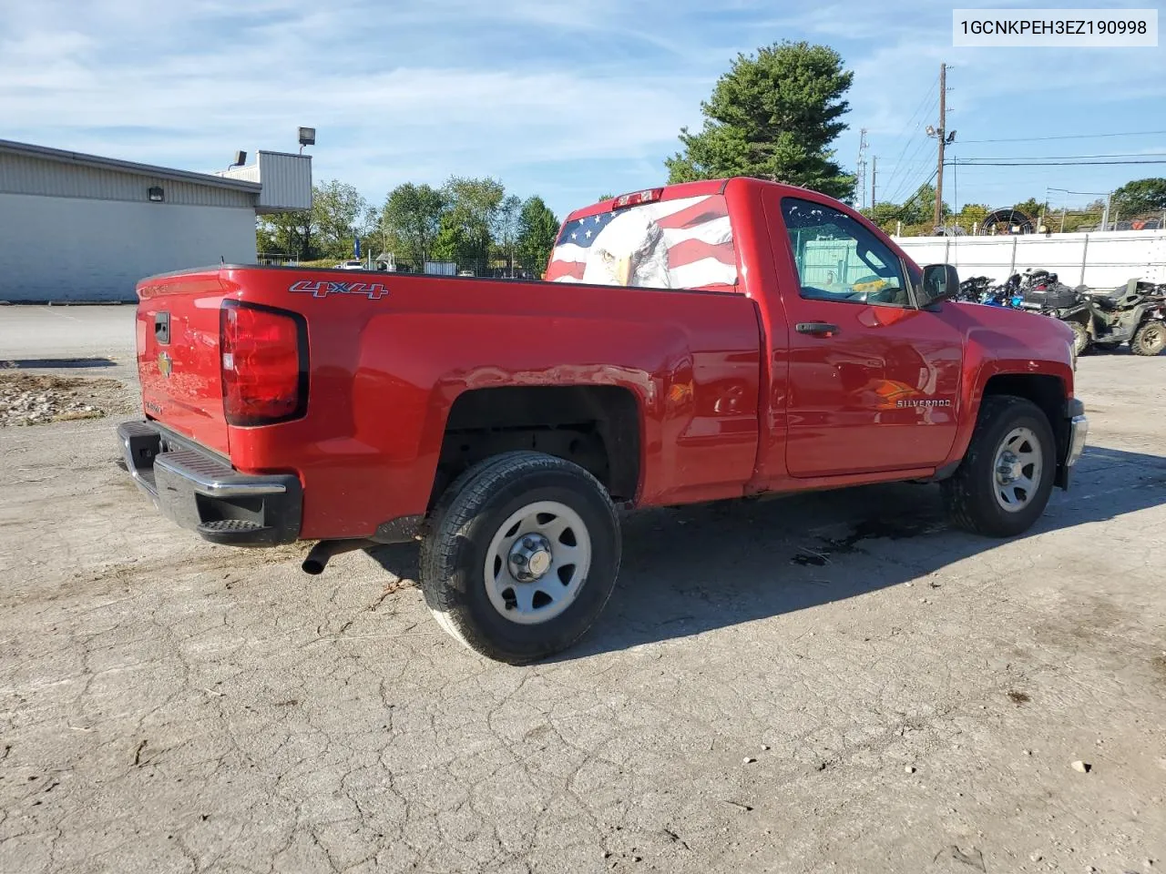 2014 Chevrolet Silverado K1500 VIN: 1GCNKPEH3EZ190998 Lot: 72232424