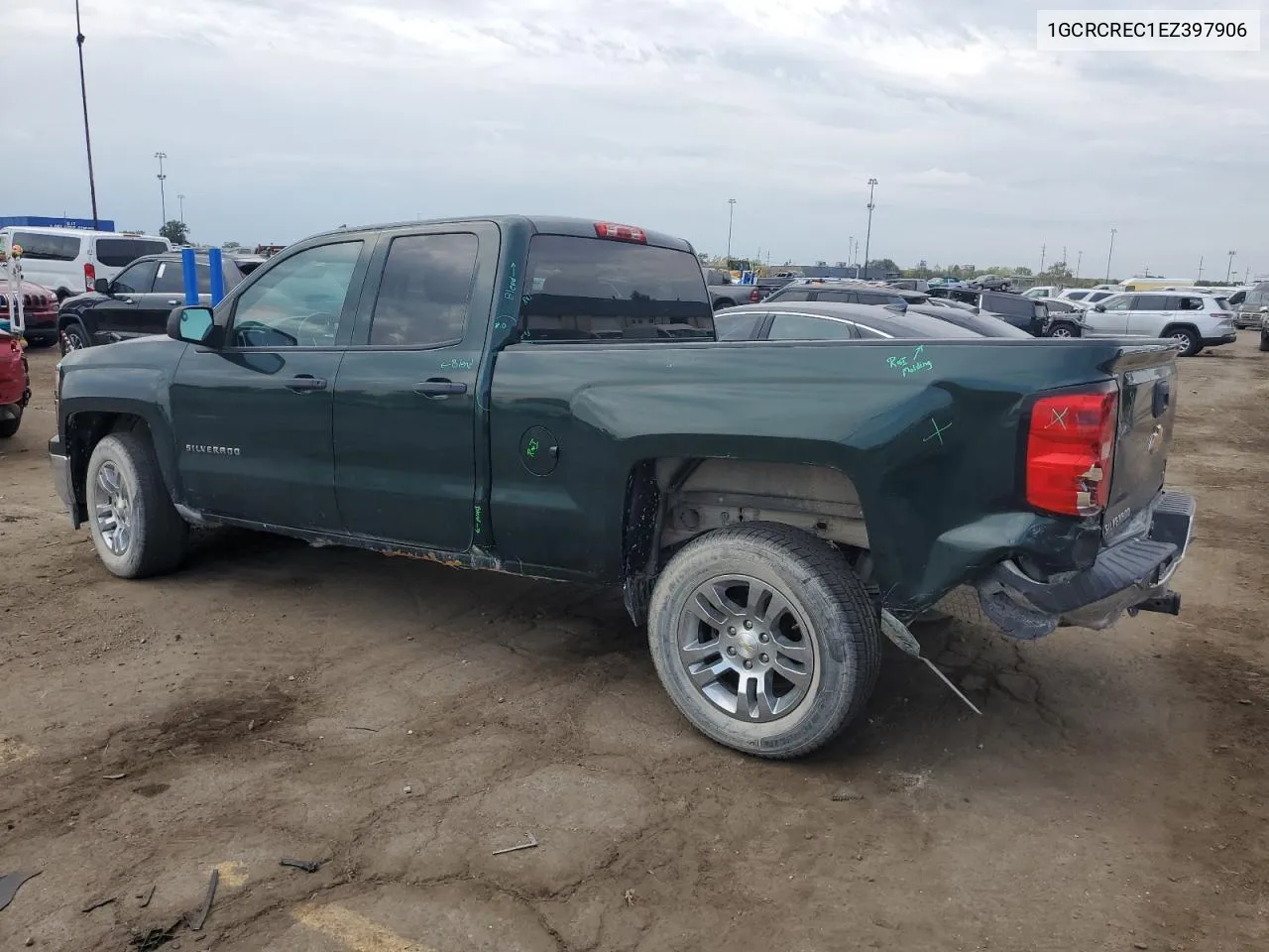 2014 Chevrolet Silverado C1500 Lt VIN: 1GCRCREC1EZ397906 Lot: 72258494