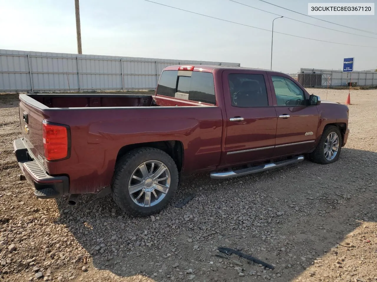 2014 Chevrolet Silverado K1500 High Country VIN: 3GCUKTEC8EG367120 Lot: 72560014