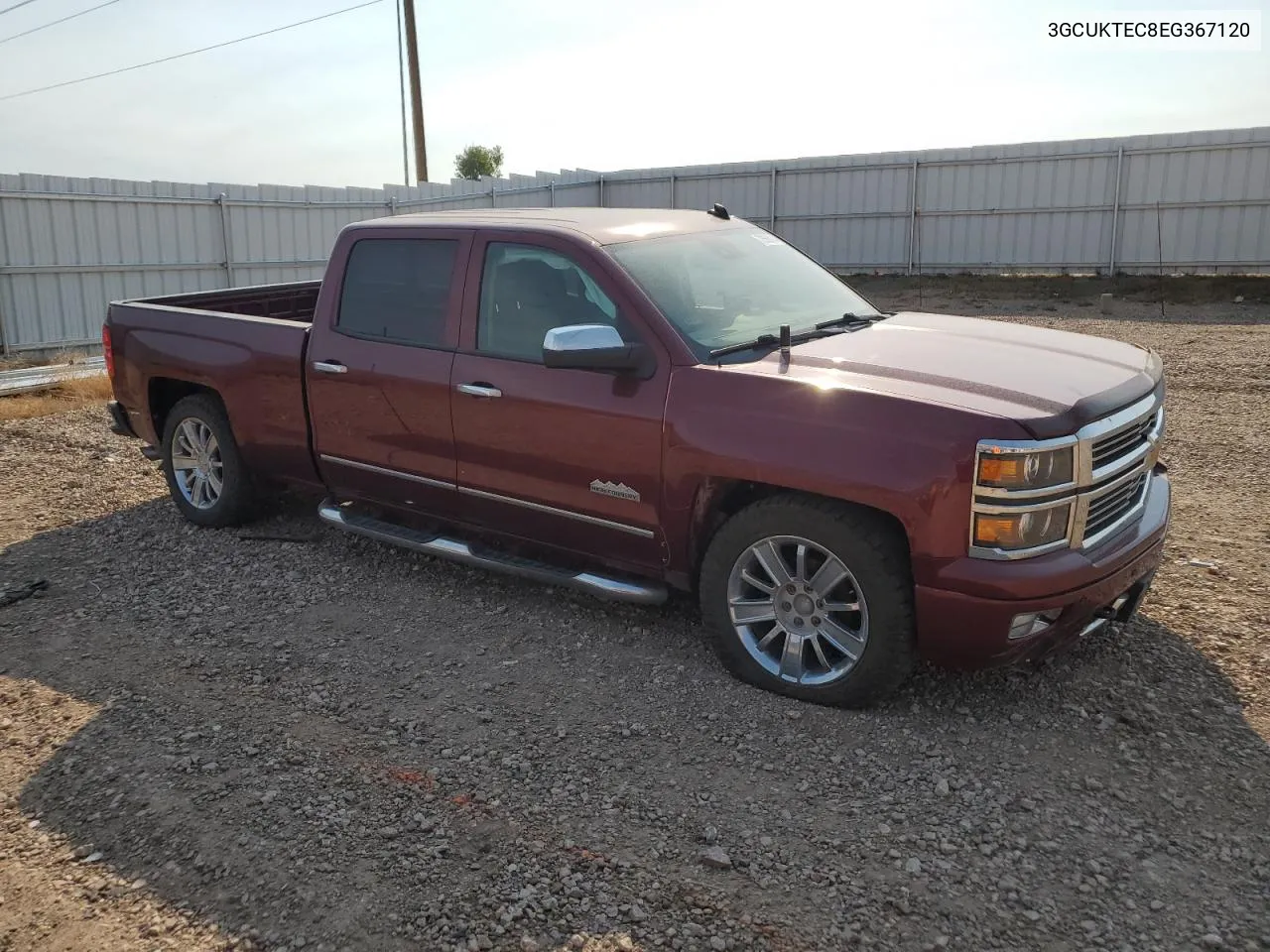 2014 Chevrolet Silverado K1500 High Country VIN: 3GCUKTEC8EG367120 Lot: 72560014