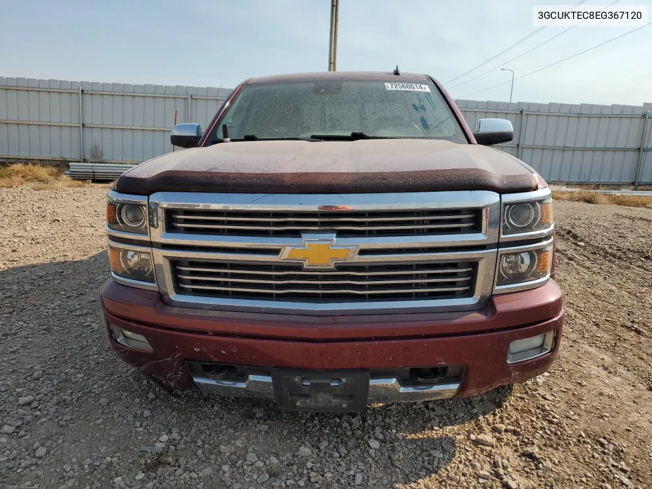 2014 Chevrolet Silverado K1500 High Country VIN: 3GCUKTEC8EG367120 Lot: 72560014