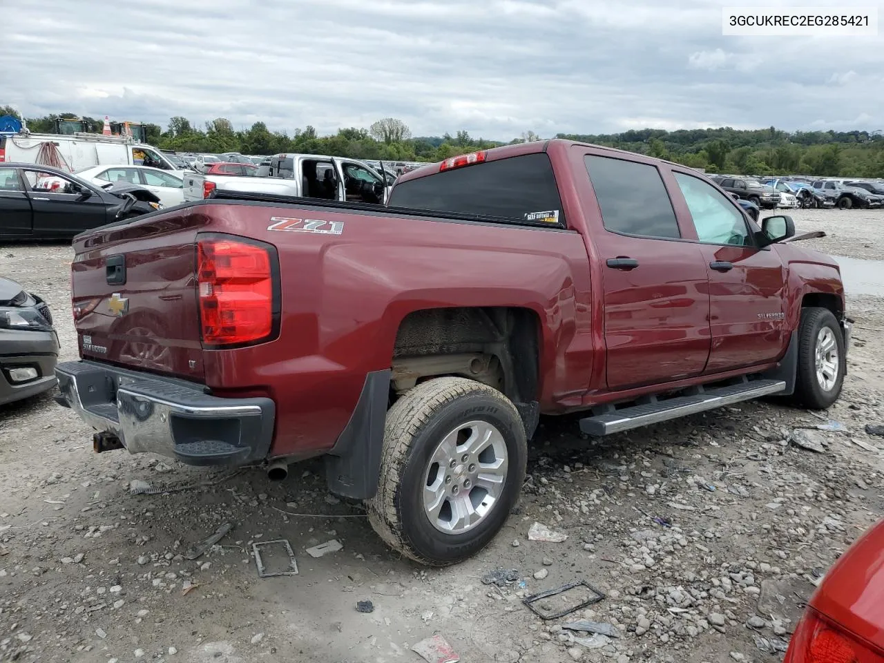 2014 Chevrolet Silverado K1500 Lt VIN: 3GCUKREC2EG285421 Lot: 72575904