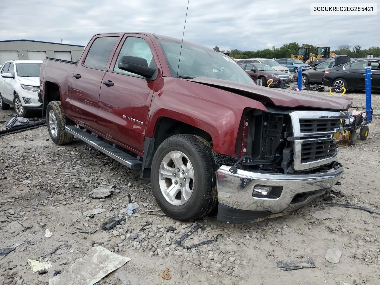 2014 Chevrolet Silverado K1500 Lt VIN: 3GCUKREC2EG285421 Lot: 72575904