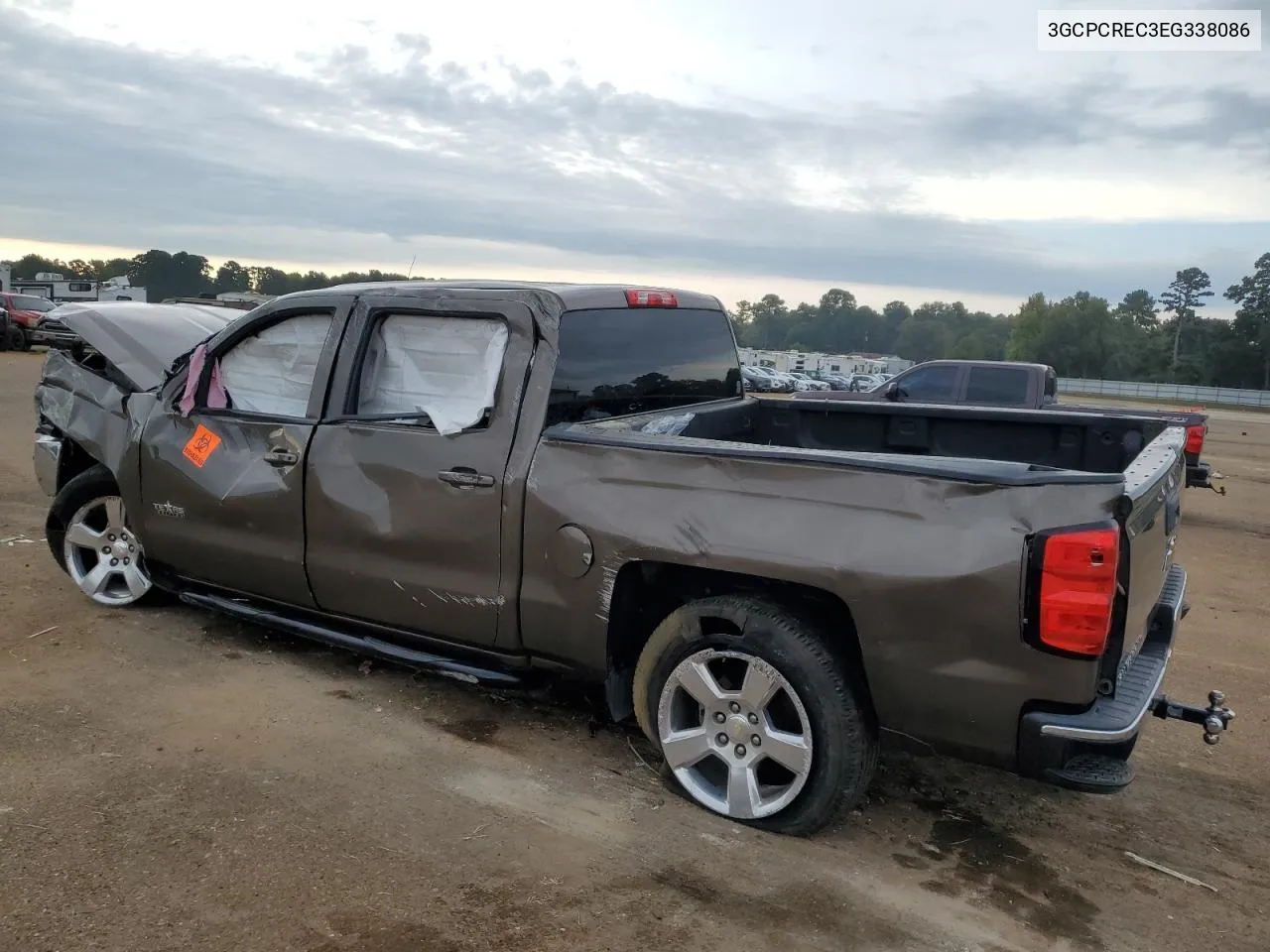 2014 Chevrolet Silverado C1500 Lt VIN: 3GCPCREC3EG338086 Lot: 72734414