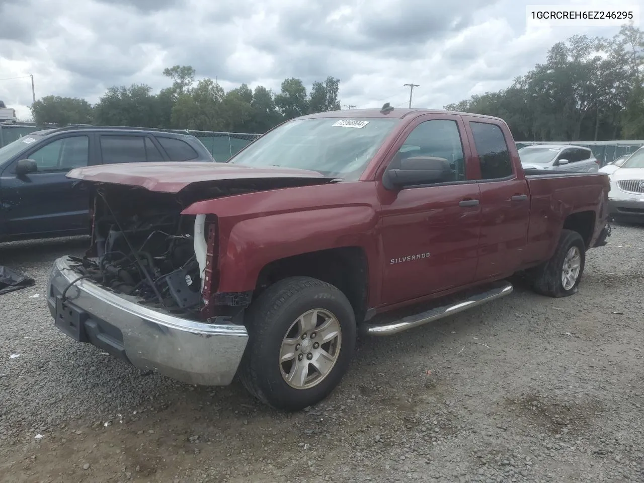 2014 Chevrolet Silverado C1500 Lt VIN: 1GCRCREH6EZ246295 Lot: 72968994