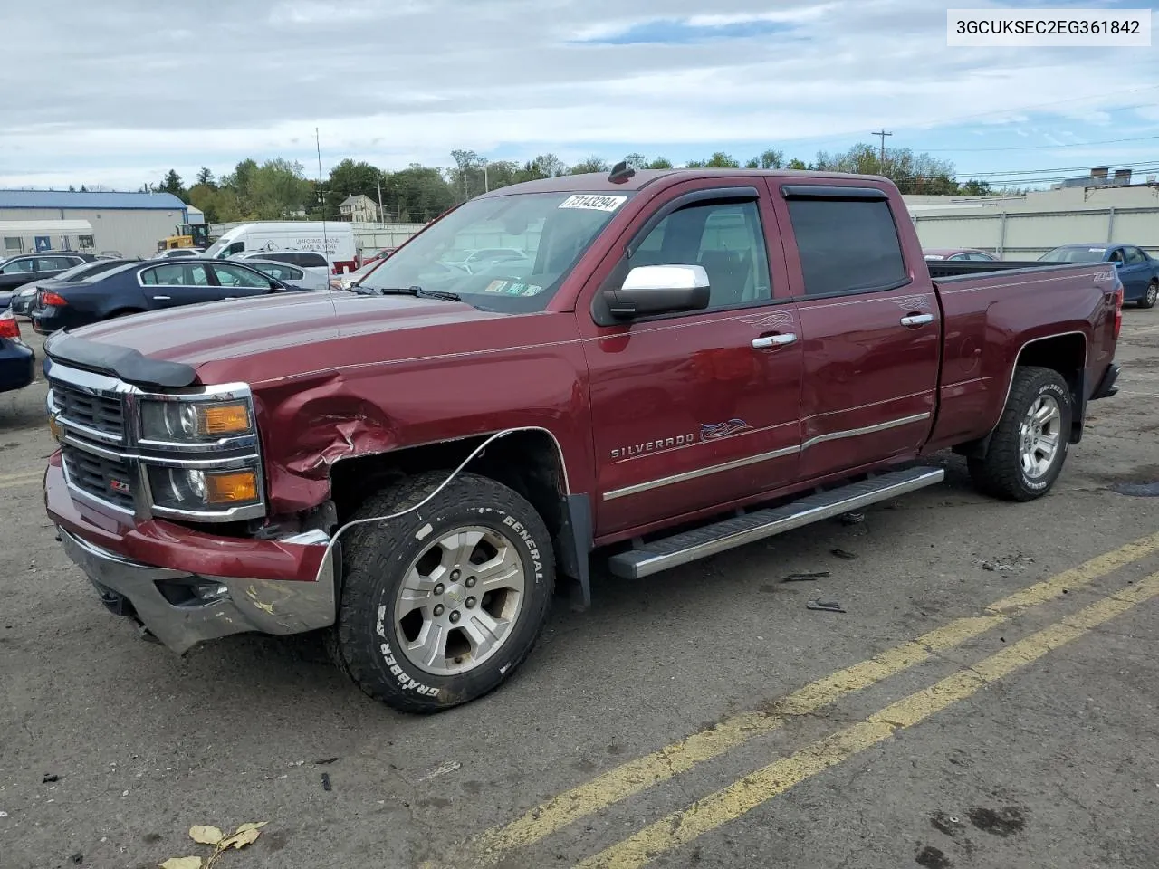 2014 Chevrolet Silverado K1500 Ltz VIN: 3GCUKSEC2EG361842 Lot: 73143294