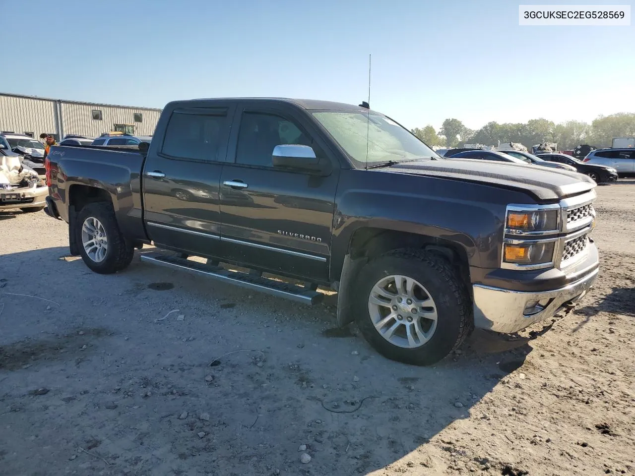 2014 Chevrolet Silverado K1500 Ltz VIN: 3GCUKSEC2EG528569 Lot: 73194374