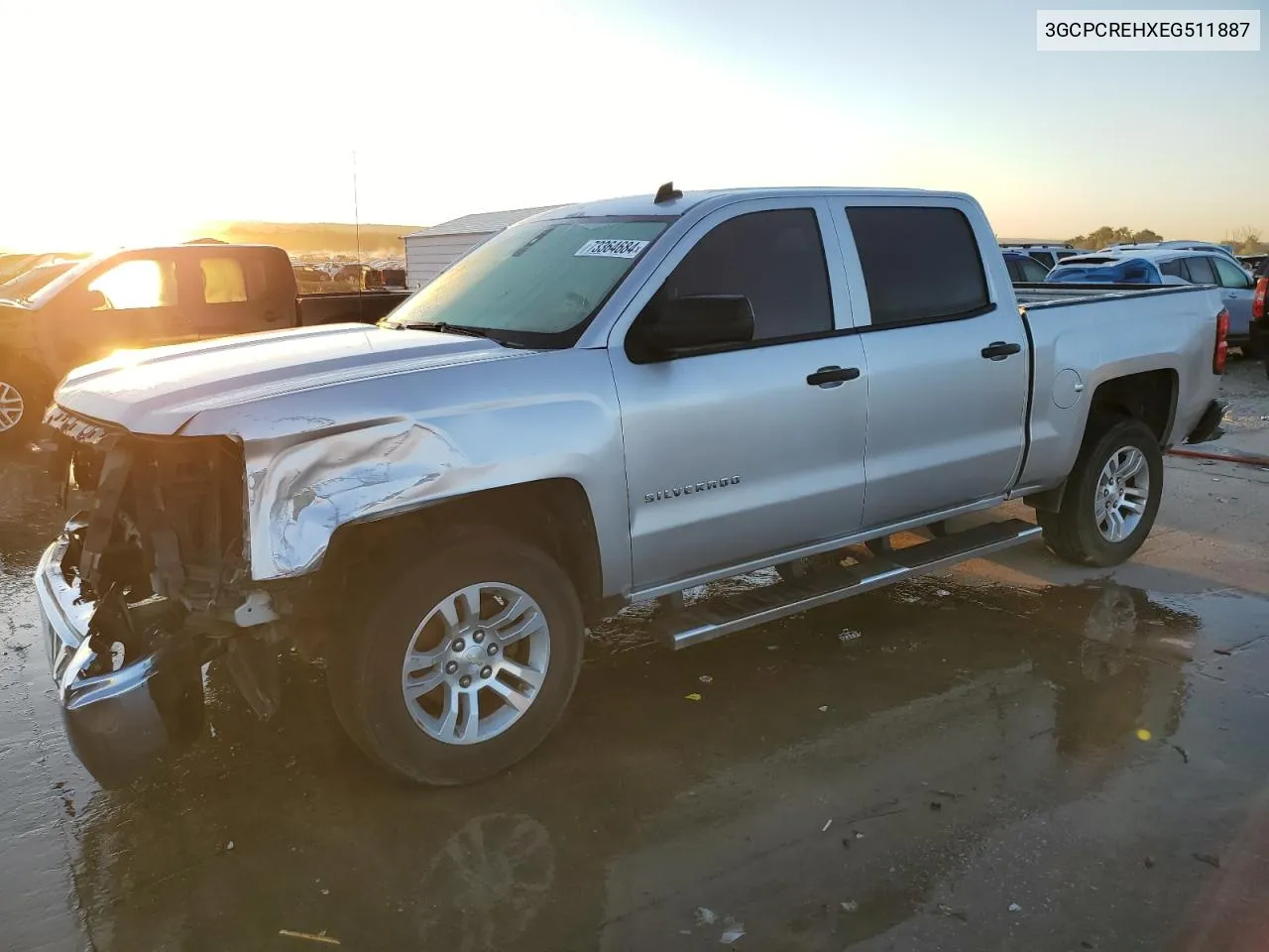 2014 Chevrolet Silverado C1500 Lt VIN: 3GCPCREHXEG511887 Lot: 73364684