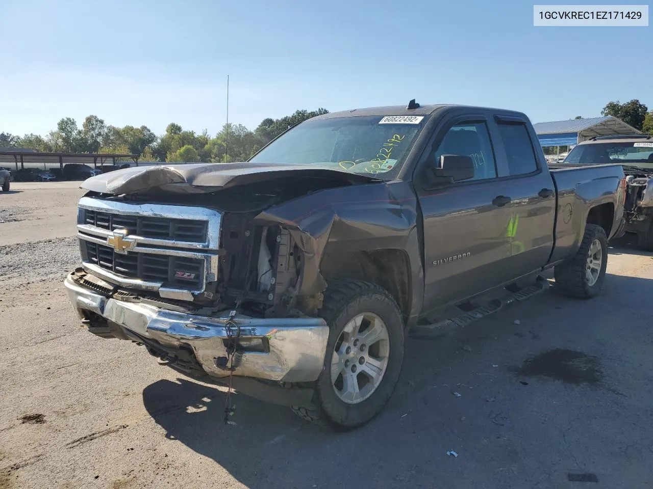 2014 Chevrolet Silverado K1500 Lt VIN: 1GCVKREC1EZ171429 Lot: 73507014