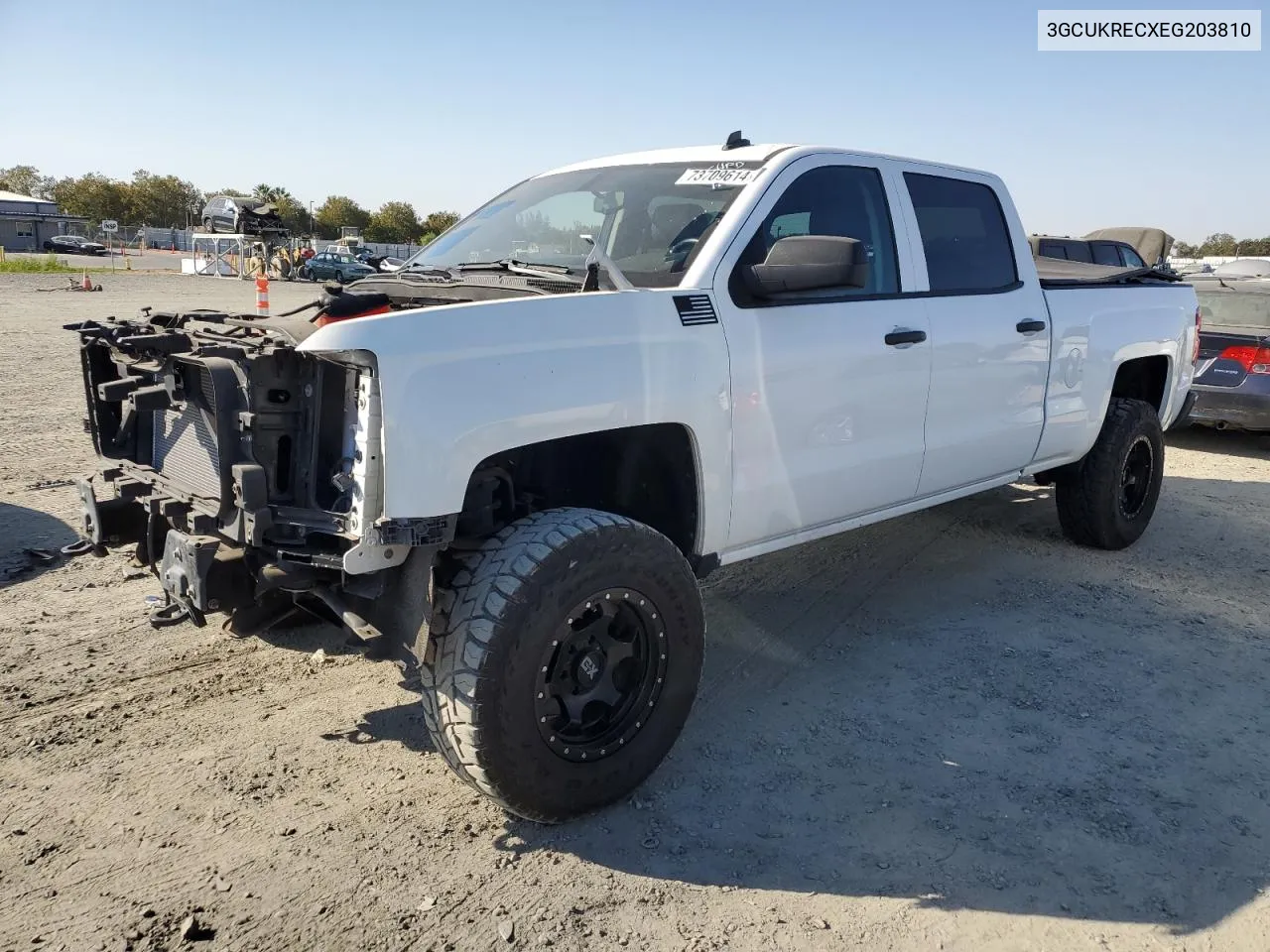 2014 Chevrolet Silverado K1500 Lt VIN: 3GCUKRECXEG203810 Lot: 73709614