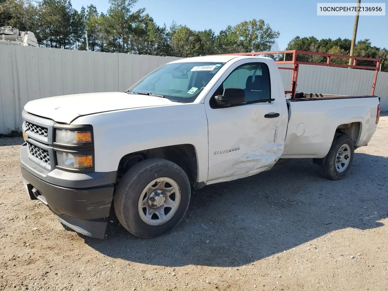 2014 Chevrolet Silverado C1500 VIN: 1GCNCPEH7EZ136956 Lot: 73756664