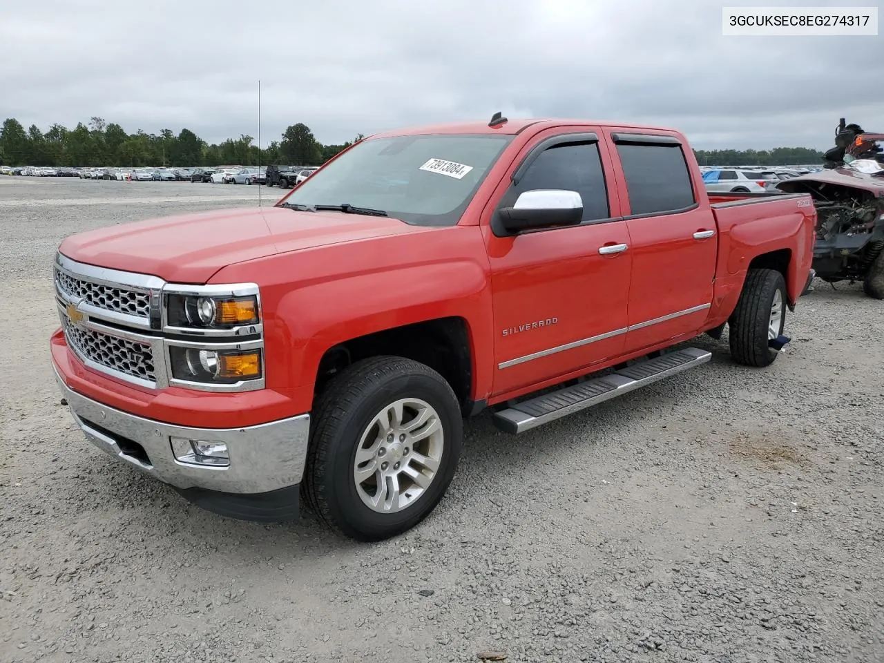 2014 Chevrolet Silverado K1500 Ltz VIN: 3GCUKSEC8EG274317 Lot: 73913084