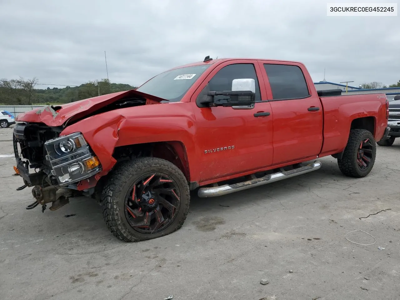 2014 Chevrolet Silverado K1500 Lt VIN: 3GCUKREC0EG452245 Lot: 74011144