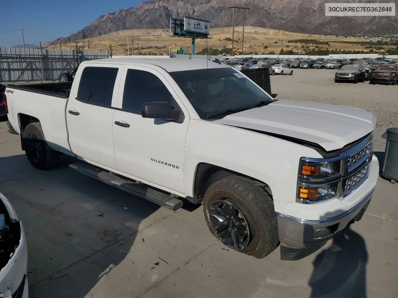 2014 Chevrolet Silverado K1500 Lt VIN: 3GCUKREC7EG362848 Lot: 74082504