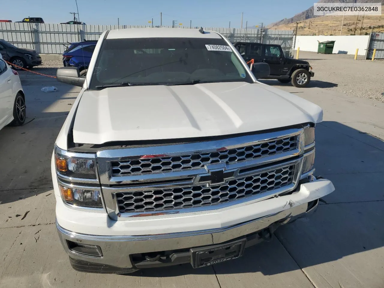 2014 Chevrolet Silverado K1500 Lt VIN: 3GCUKREC7EG362848 Lot: 74082504