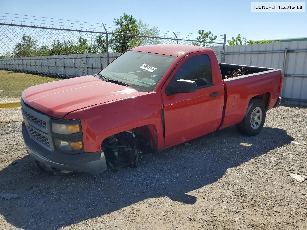 2014 Chevrolet Silverado C1500 VIN: 1GCNCPEH4EZ345488 Lot: 74973374