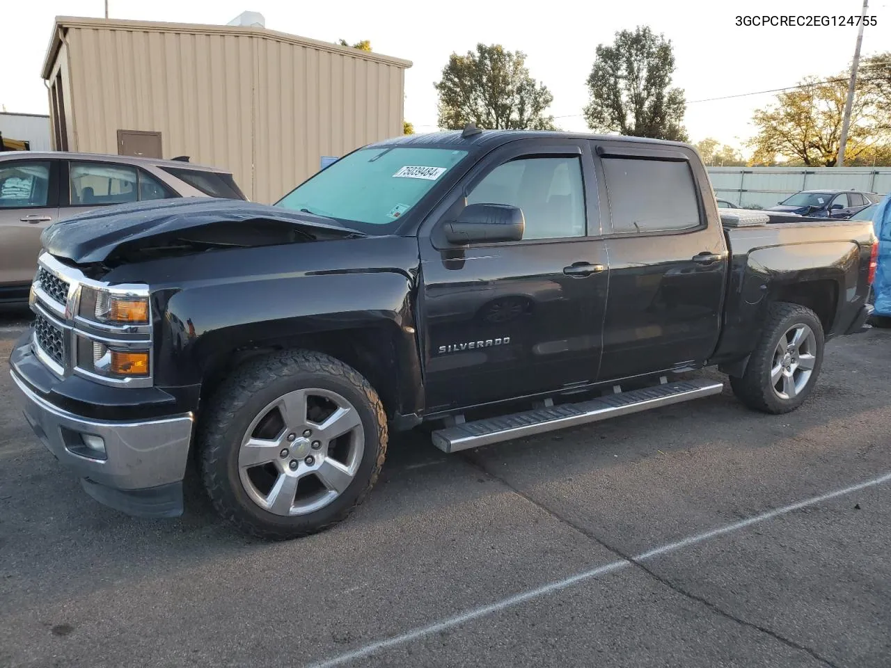 2014 Chevrolet Silverado C1500 Lt VIN: 3GCPCREC2EG124755 Lot: 75039484