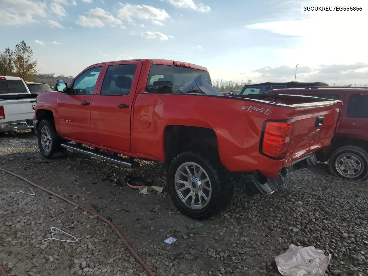 2014 Chevrolet Silverado K1500 Lt VIN: 3GCUKREC7EG555856 Lot: 75179584