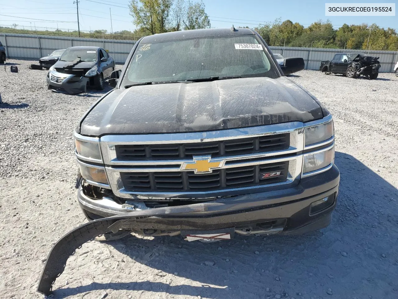 2014 Chevrolet Silverado K1500 Lt VIN: 3GCUKREC0EG195524 Lot: 75307024