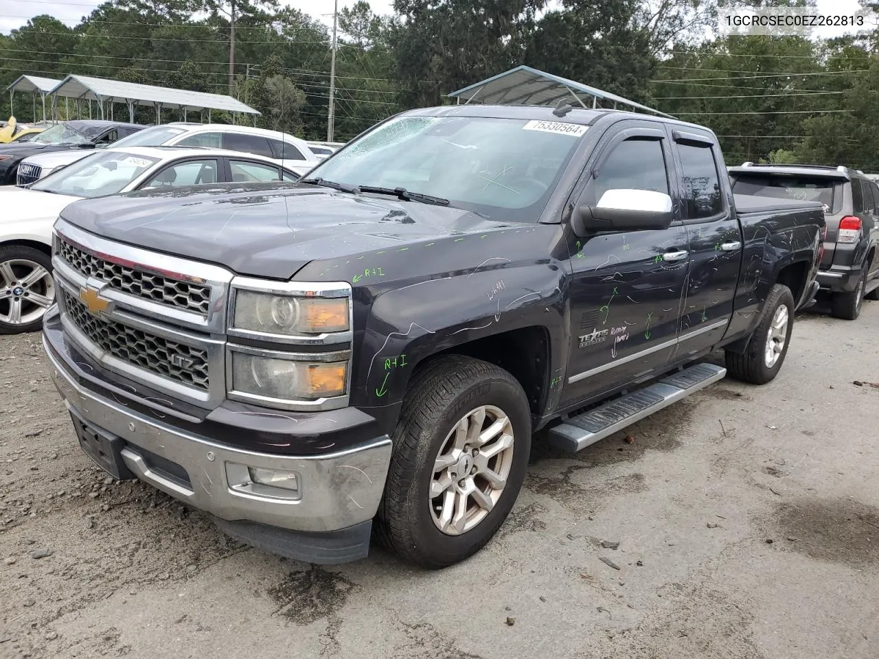 2014 Chevrolet Silverado C1500 Ltz VIN: 1GCRCSEC0EZ262813 Lot: 75330564