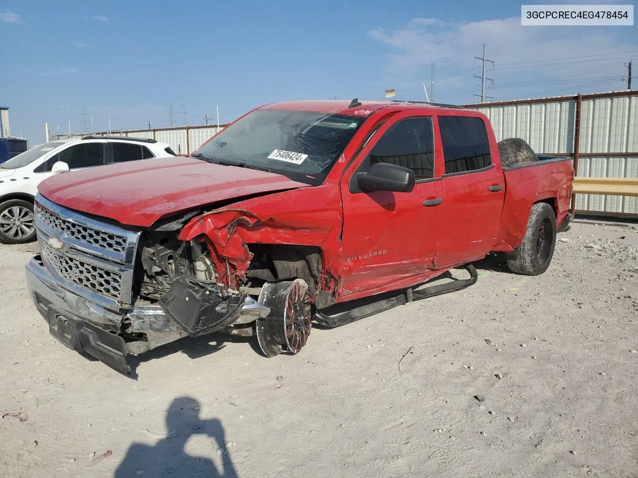 2014 Chevrolet Silverado C1500 Lt VIN: 3GCPCREC4EG478454 Lot: 75406424