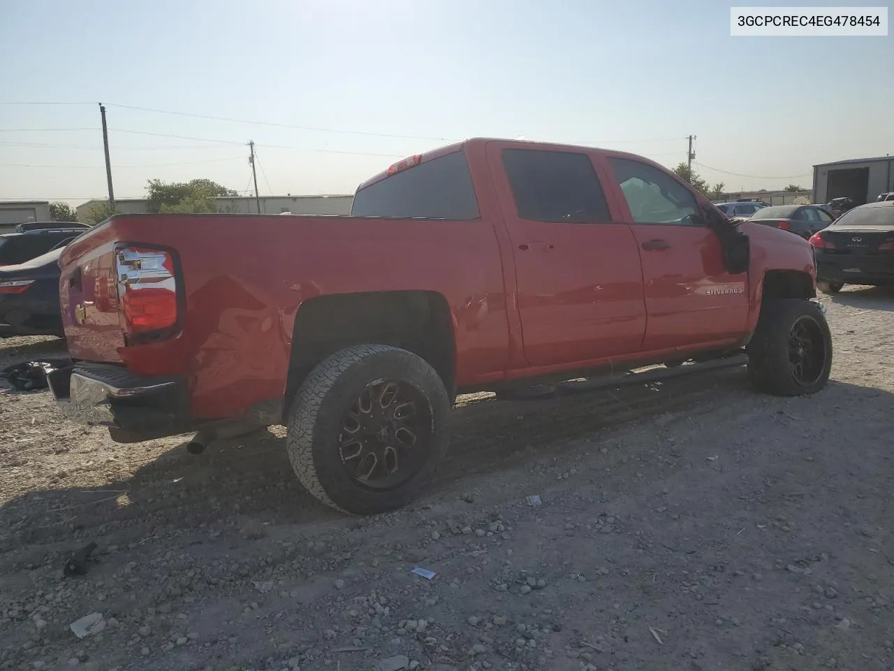 2014 Chevrolet Silverado C1500 Lt VIN: 3GCPCREC4EG478454 Lot: 75406424