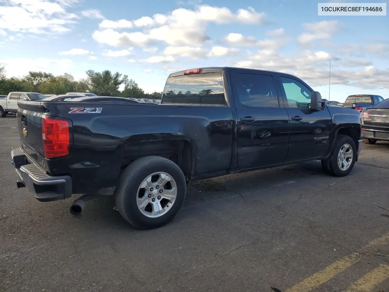 2014 Chevrolet Silverado K1500 Lt VIN: 1GCUKREC8EF194686 Lot: 75550324