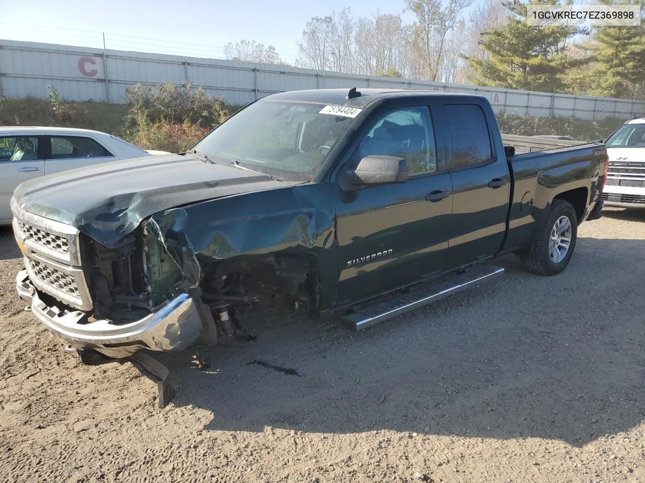 2014 Chevrolet Silverado K1500 Lt VIN: 1GCVKREC7EZ369898 Lot: 75794404