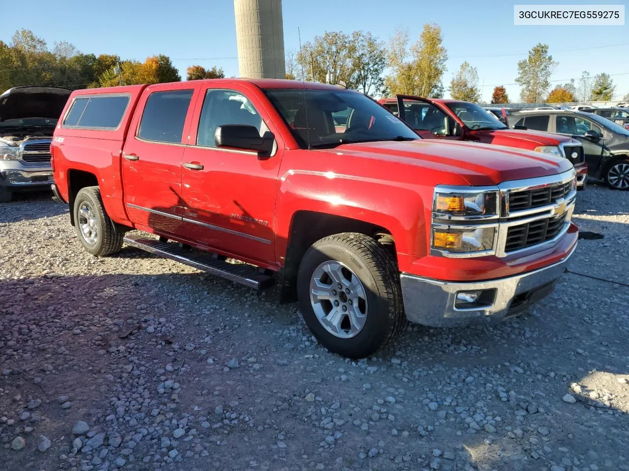 2014 Chevrolet Silverado K1500 Lt VIN: 3GCUKREC7EG559275 Lot: 75954474