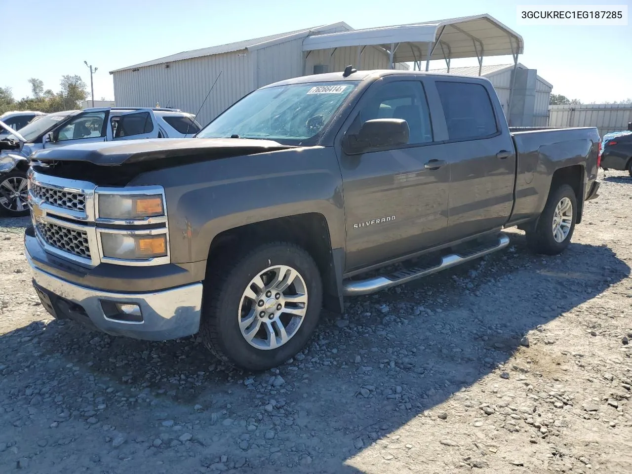 2014 Chevrolet Silverado K1500 Lt VIN: 3GCUKREC1EG187285 Lot: 76266414