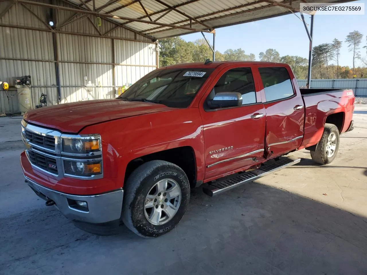 2014 Chevrolet Silverado K1500 Ltz VIN: 3GCUKSEC7EG275569 Lot: 76279594