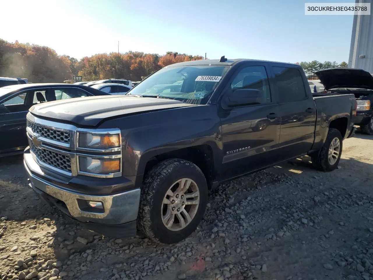 2014 Chevrolet Silverado K1500 Lt VIN: 3GCUKREH3EG435788 Lot: 76339834