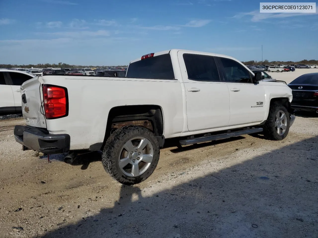 2014 Chevrolet Silverado C1500 Lt VIN: 3GCPCREC0EG123071 Lot: 76398174