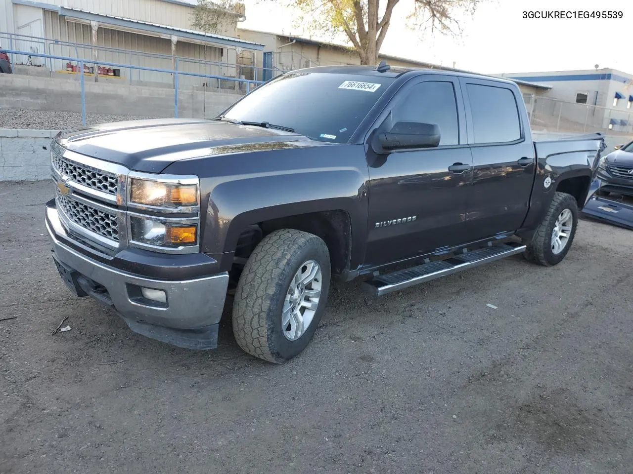 2014 Chevrolet Silverado K1500 Lt VIN: 3GCUKREC1EG495539 Lot: 76616654