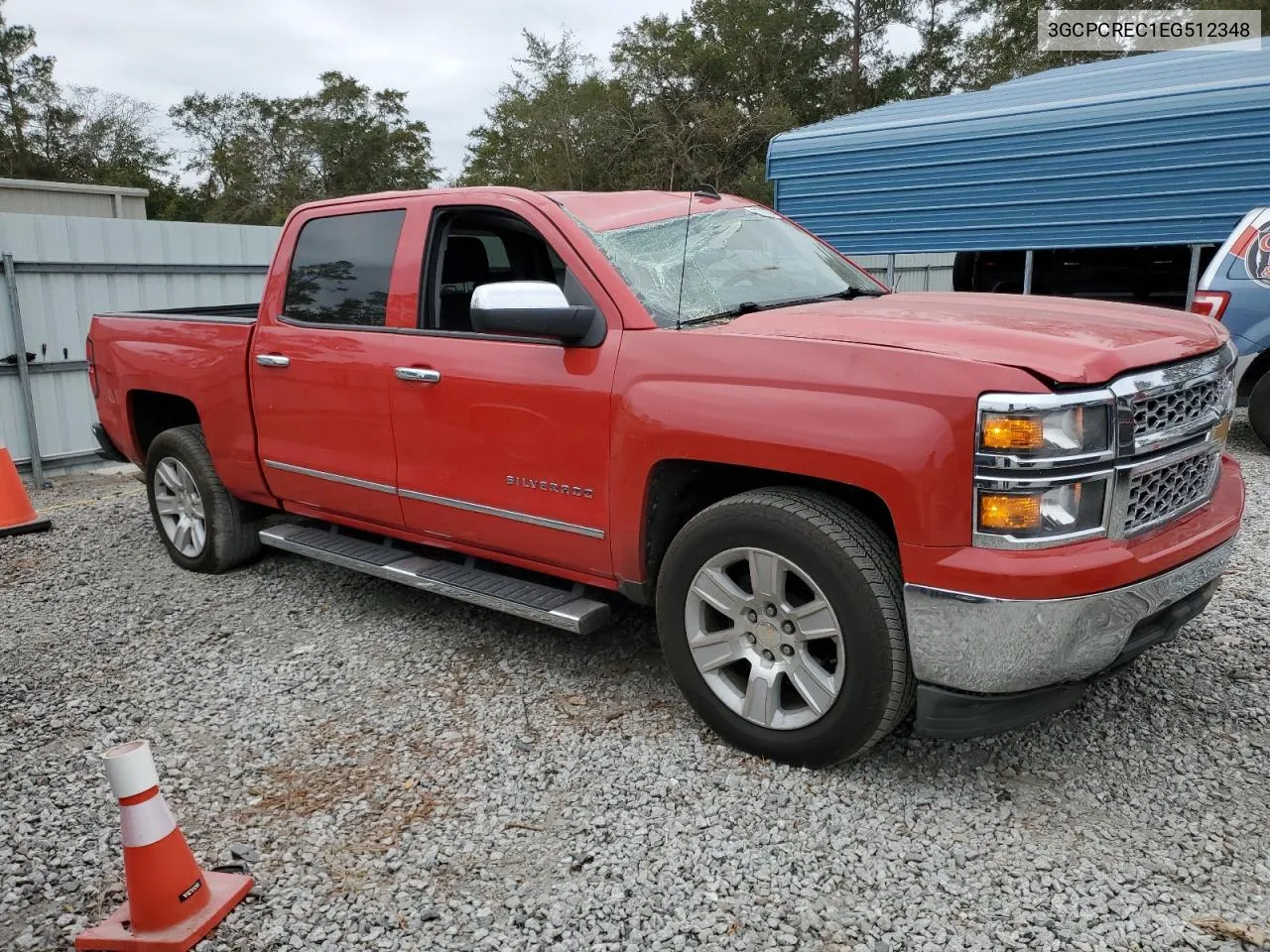 2014 Chevrolet Silverado C1500 Lt VIN: 3GCPCREC1EG512348 Lot: 77860984