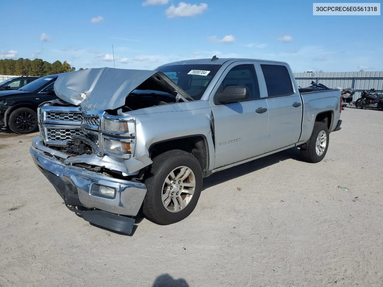 2014 Chevrolet Silverado C1500 Lt VIN: 3GCPCREC6EG561318 Lot: 78000704