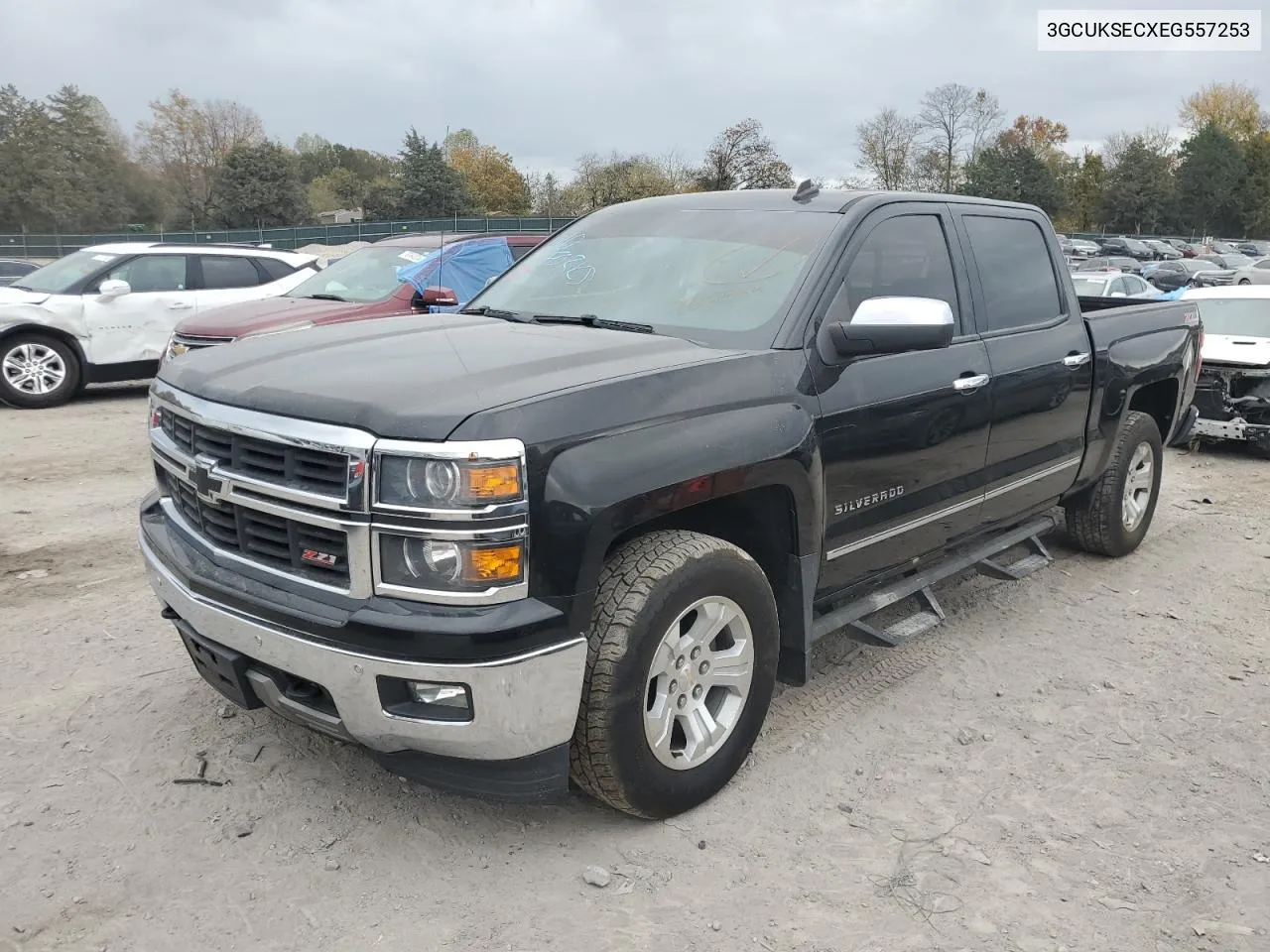 2014 Chevrolet Silverado K1500 Ltz VIN: 3GCUKSECXEG557253 Lot: 78011594