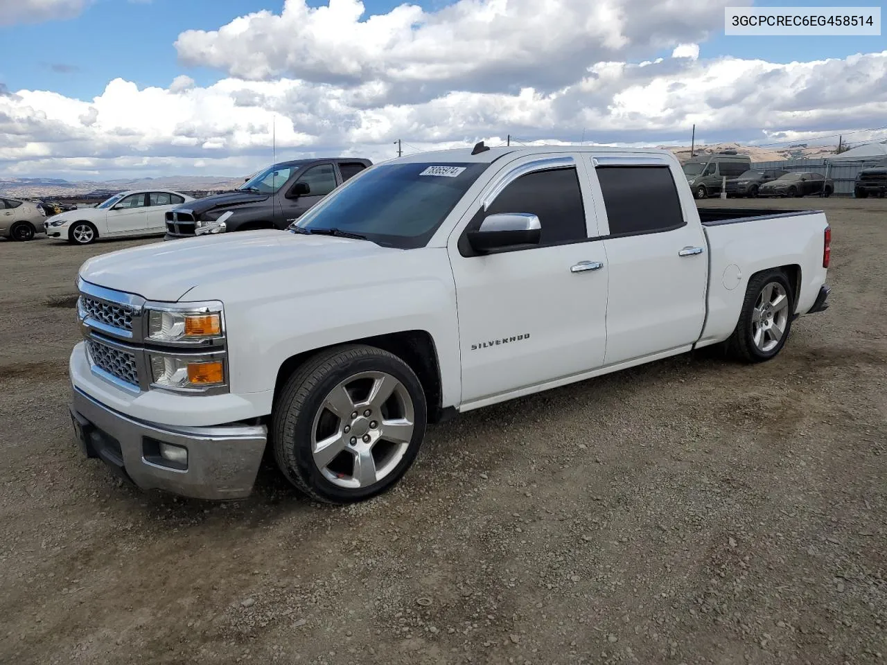 2014 Chevrolet Silverado C1500 Lt VIN: 3GCPCREC6EG458514 Lot: 78365974