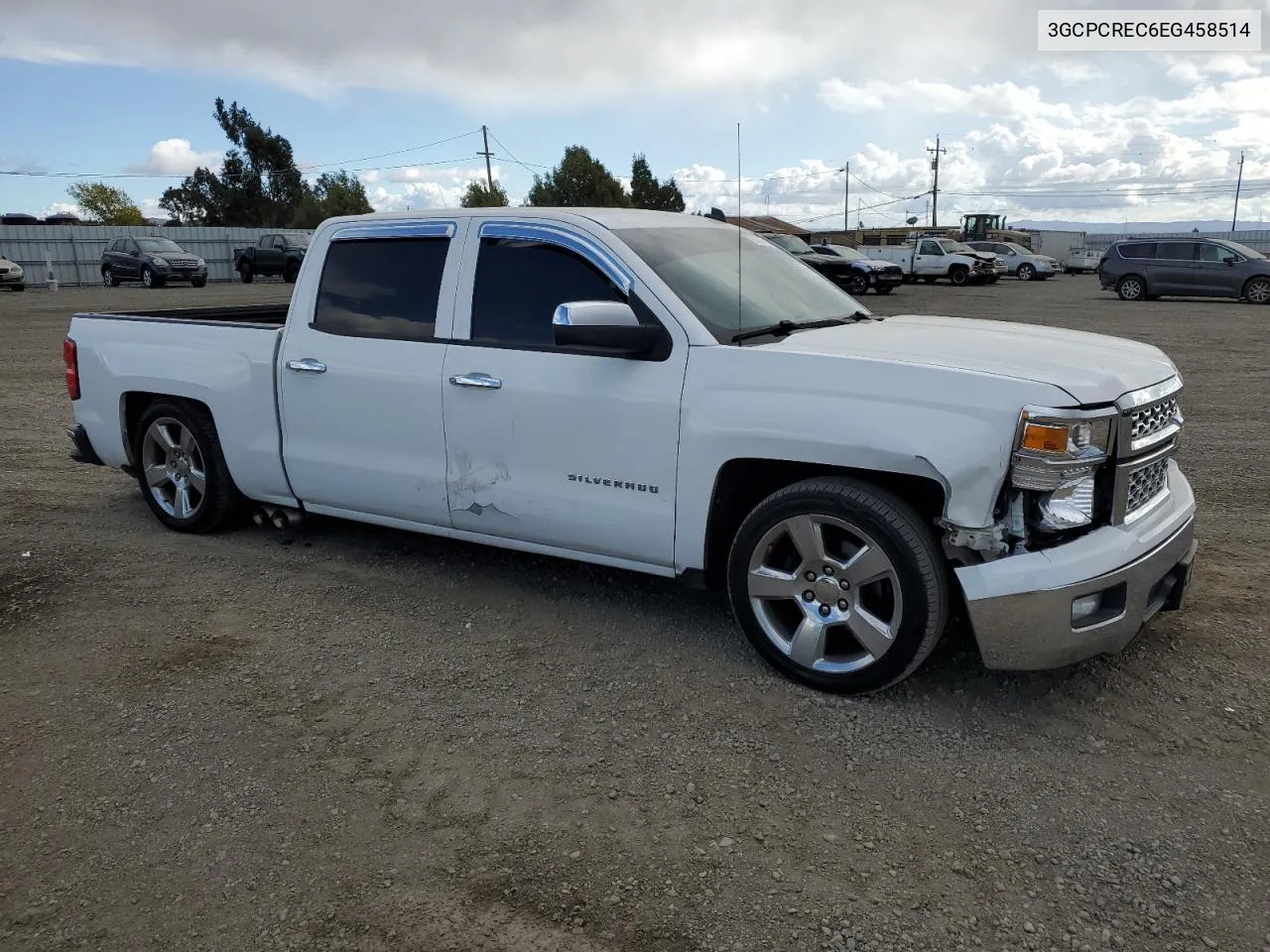 2014 Chevrolet Silverado C1500 Lt VIN: 3GCPCREC6EG458514 Lot: 78365974