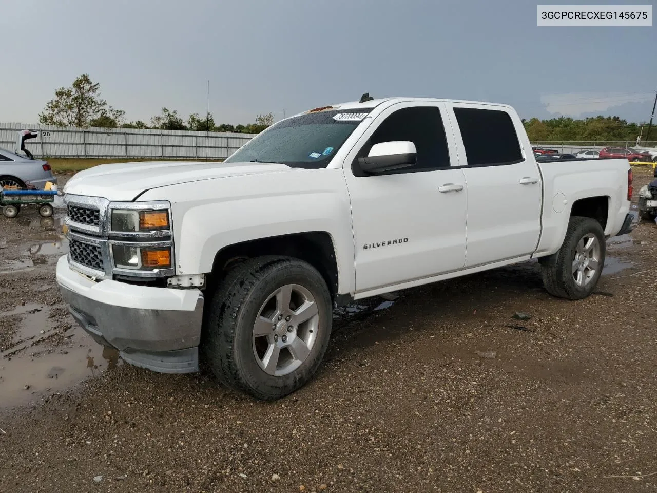 2014 Chevrolet Silverado C1500 Lt VIN: 3GCPCRECXEG145675 Lot: 78720094