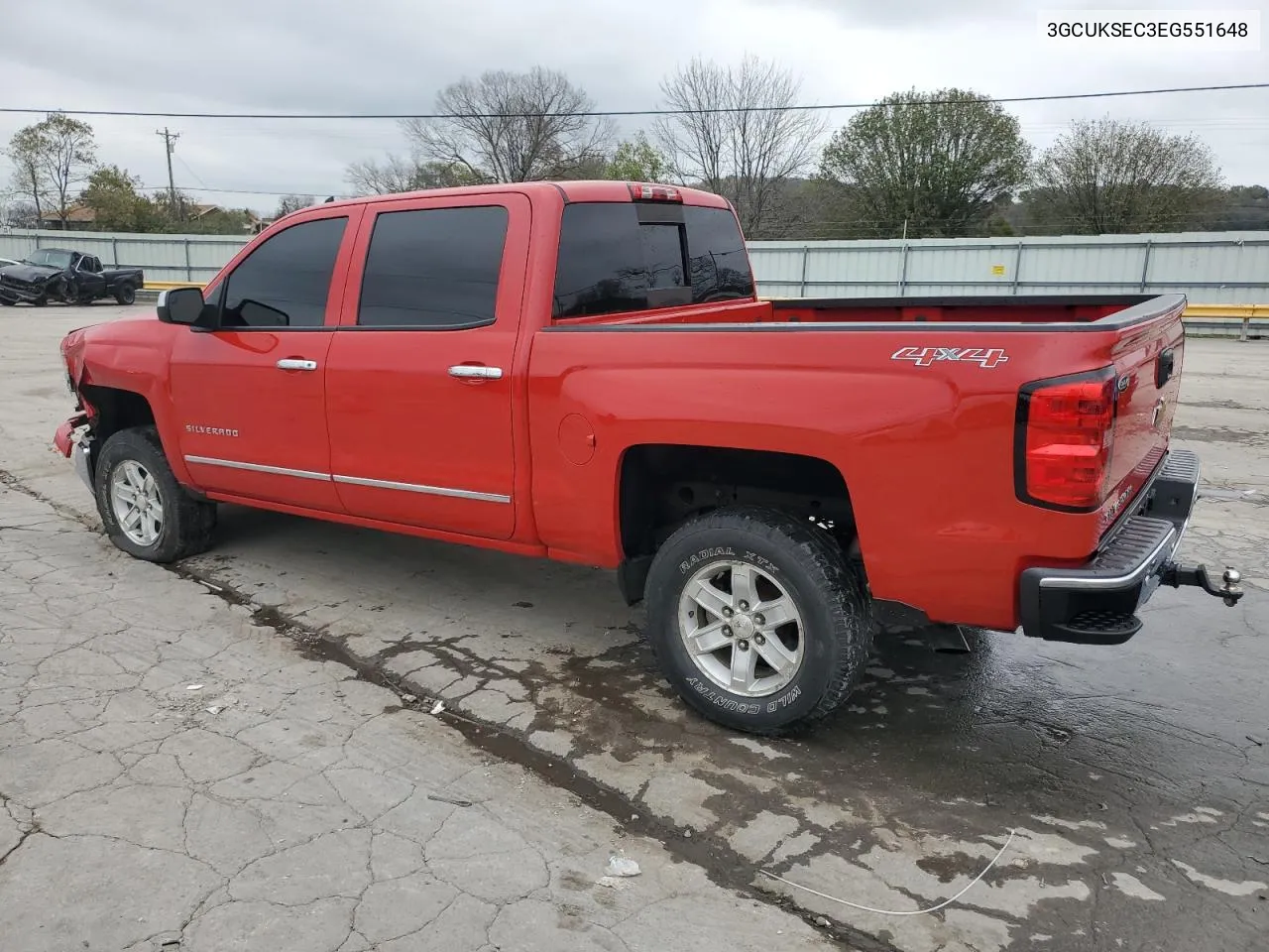 2014 Chevrolet Silverado K1500 Ltz VIN: 3GCUKSEC3EG551648 Lot: 79314734