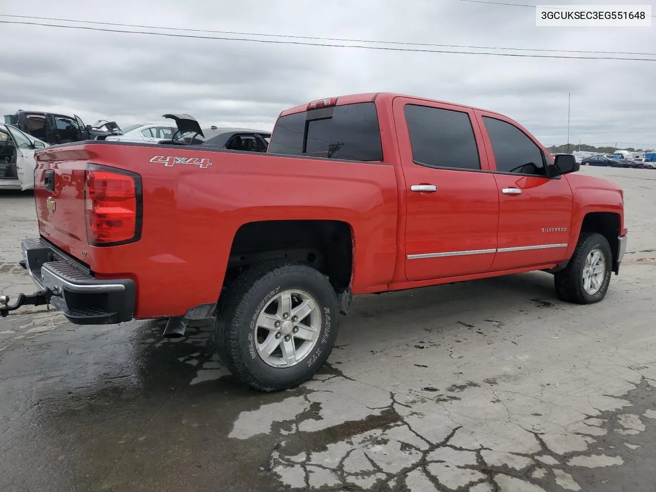 2014 Chevrolet Silverado K1500 Ltz VIN: 3GCUKSEC3EG551648 Lot: 79314734