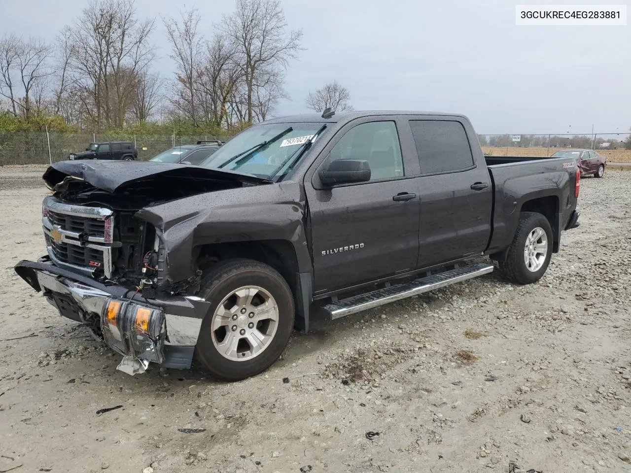 2014 Chevrolet Silverado K1500 Lt VIN: 3GCUKREC4EG283881 Lot: 79370214