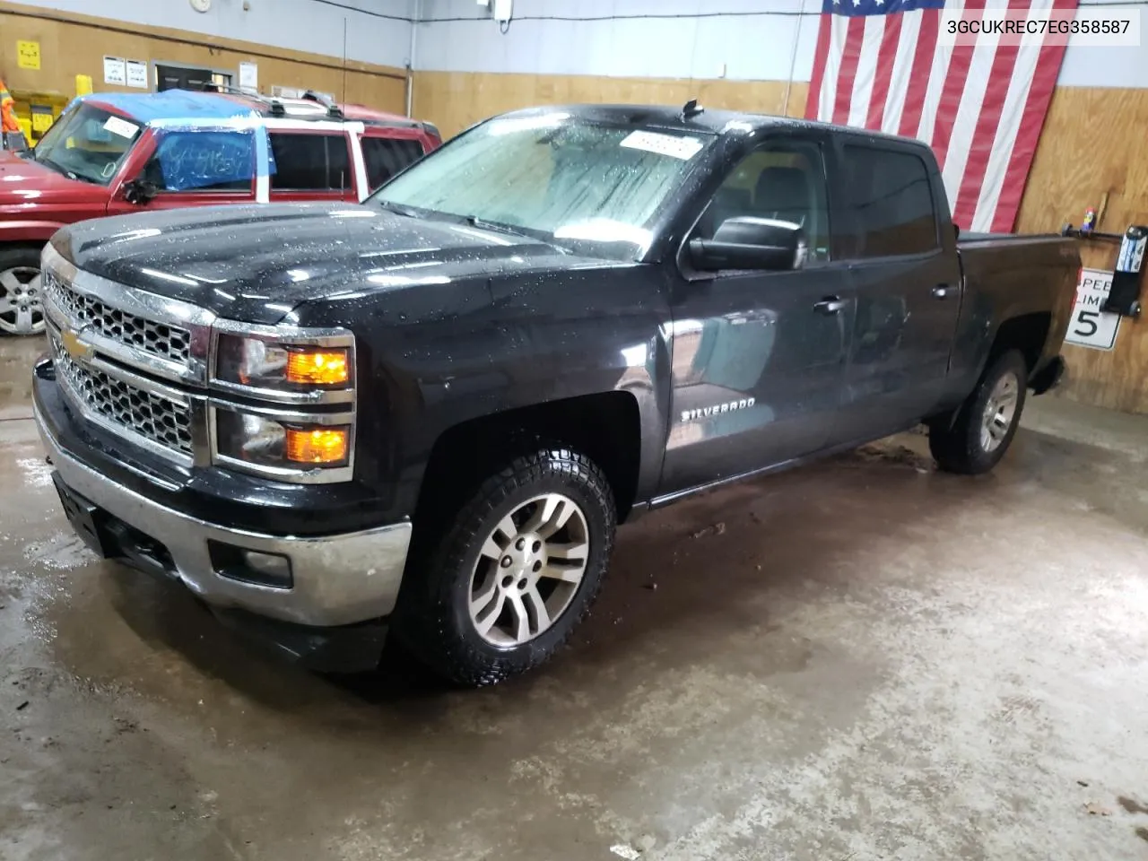 2014 Chevrolet Silverado K1500 Lt VIN: 3GCUKREC7EG358587 Lot: 79432074